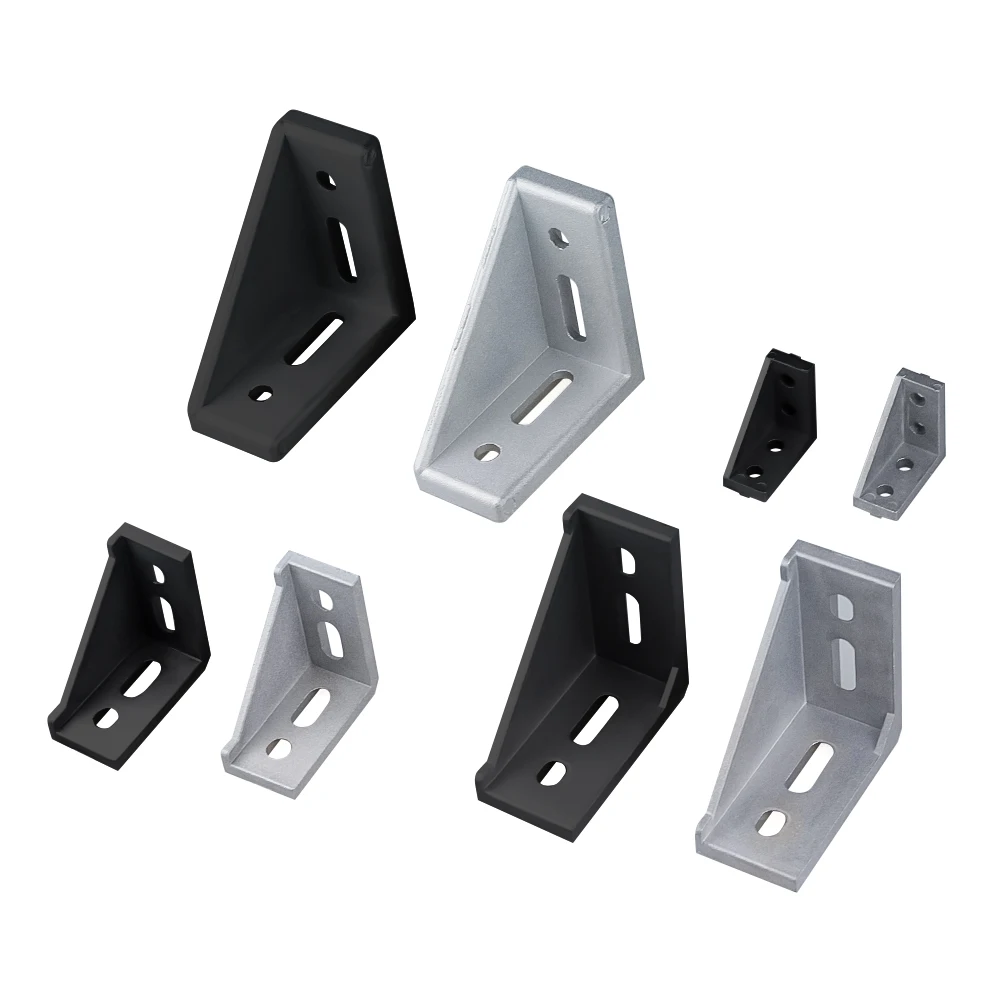 Aluminum Connector 10/20Pcs Corner Bracket Fitting Angle For 2040 3060 4080 4590 Aluminum Profile