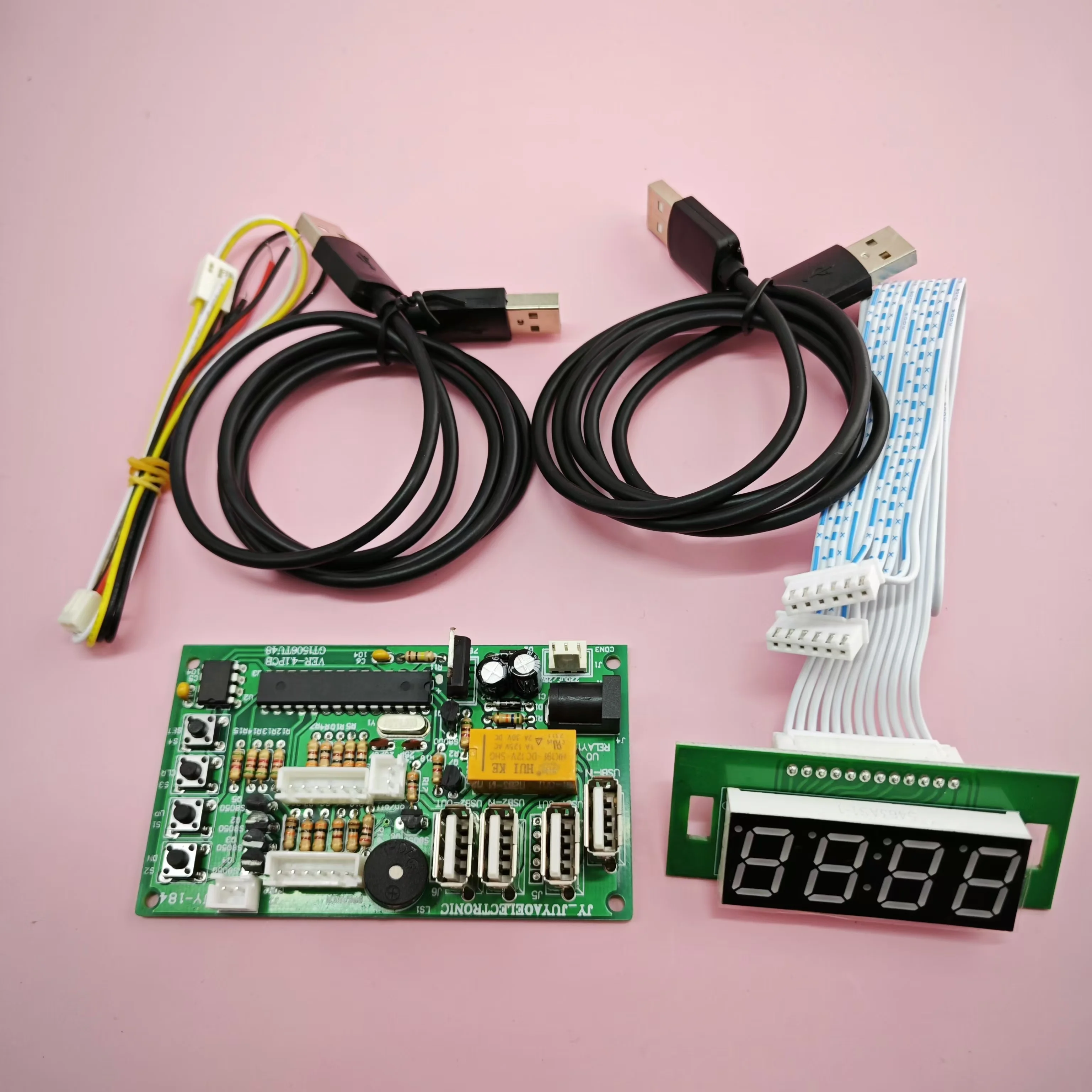 Description Picture 2 of itemUSB Time Control PCB Time control pcb timer board with usb for coin operated usb devices vending machine timer CH 18
