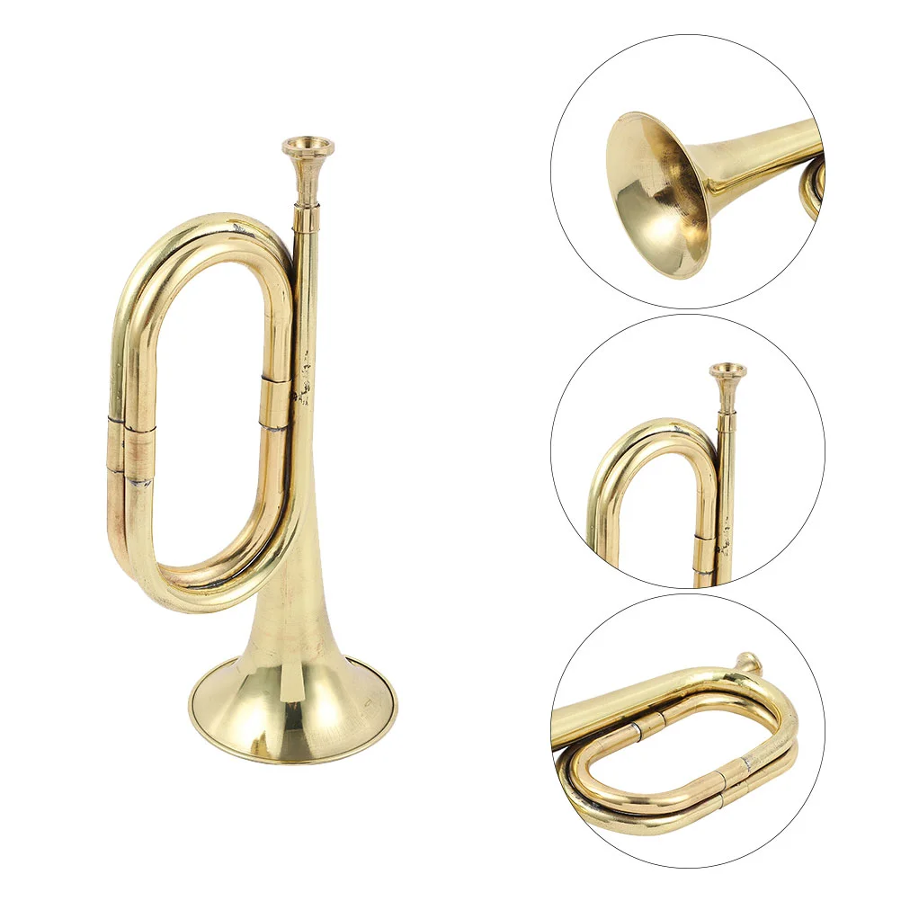 

Professional Trumpet Portable Traditional Wind Musical Instrument Copper Alloy Trumpets Bugle For Beginners Student Gift