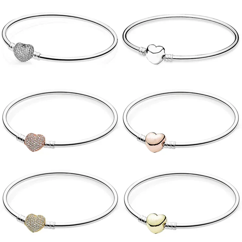 

2024 Hot selling earrings, women's jewelry, wedding ring, 925 silver charm bead bracelet, DIY anniversary commemorative luxury g