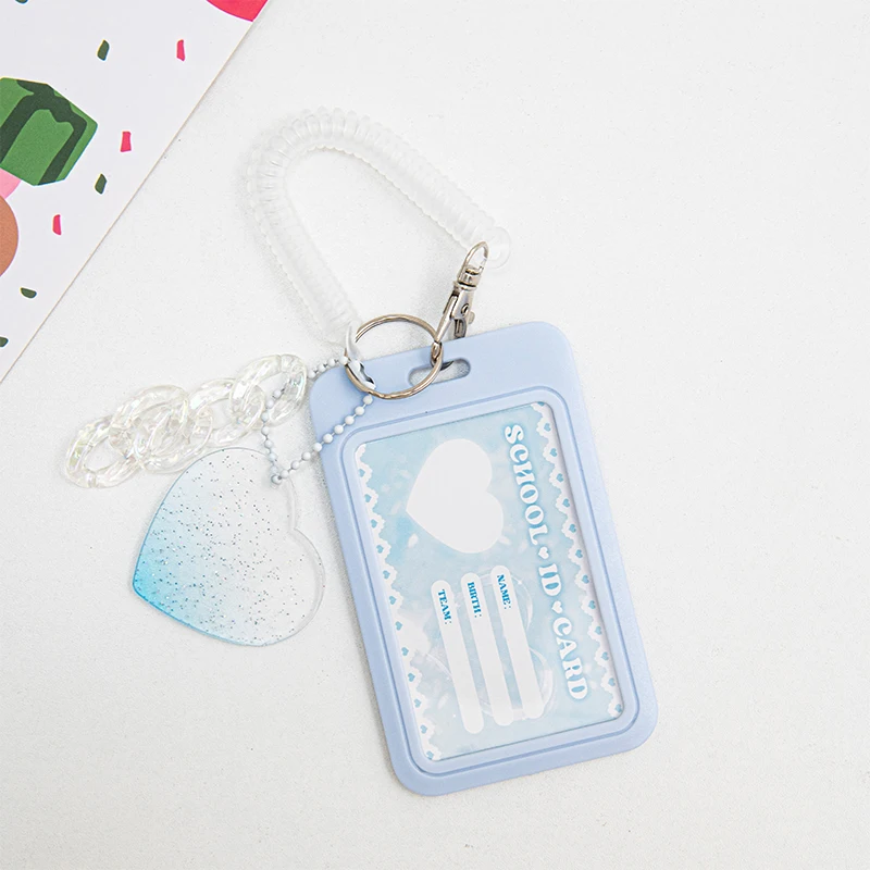 thumbnail image 1 of Soporte para tarjetas fotográficas Kpop, soporte para exhibición de fotos con llavero de amor, fundas protectoras para fotos de ídolos, funda protectora para tarjetas de identificación y crédito, 1 of 5