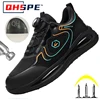 swivel buckle Safety Boots Men's Work Sneakers Battlefield Boots Breathable Steel Toe Shoes Safety stab-proof men's boots