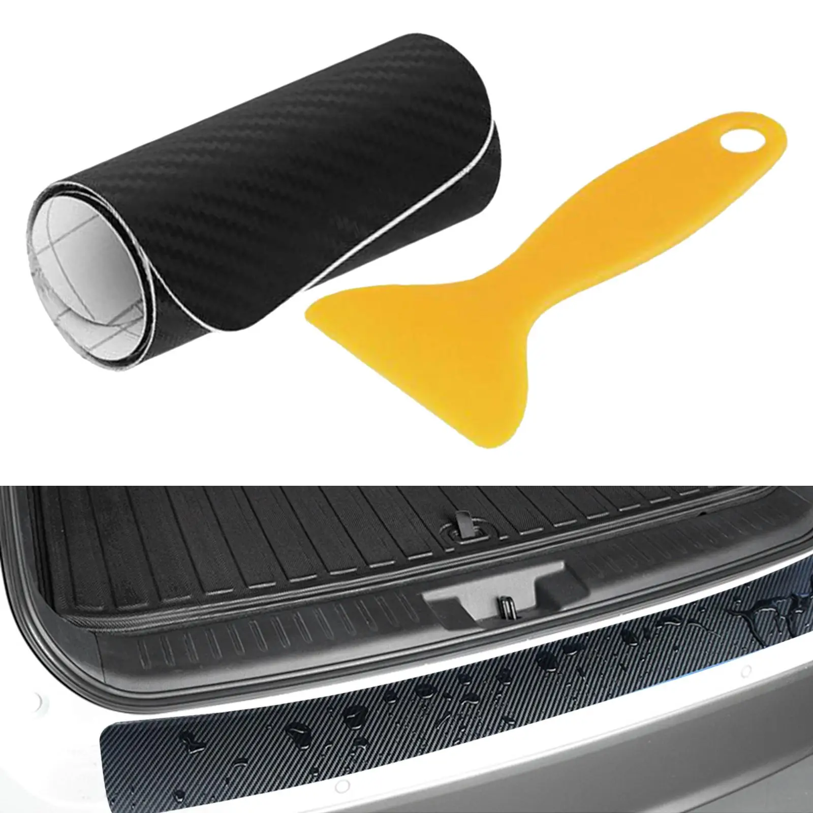 

Protector Corner Decor Sticker Car Rear Bumpers Sticker Practical Sturdy