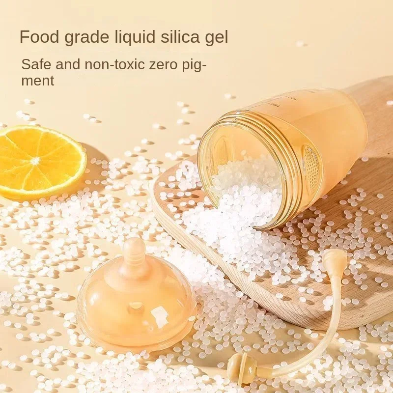 Baby Bottle 250/150ml Silver Nanoparticle Antibacterial Baby Silicone Bottle milk bottle feeding bottle baby feeding utensils Weaning Anti Suffocation Nipple