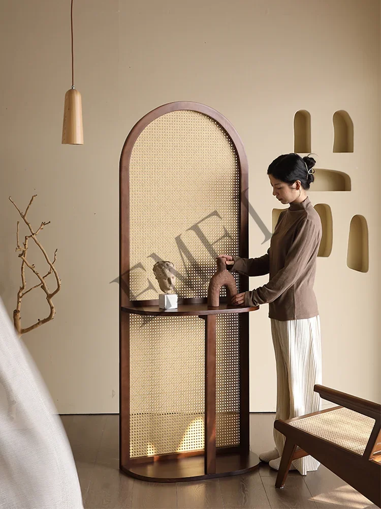 French Subareas Screens Home Retro Porch Mobile Living Room Bedroom Covering Bedside Supporter