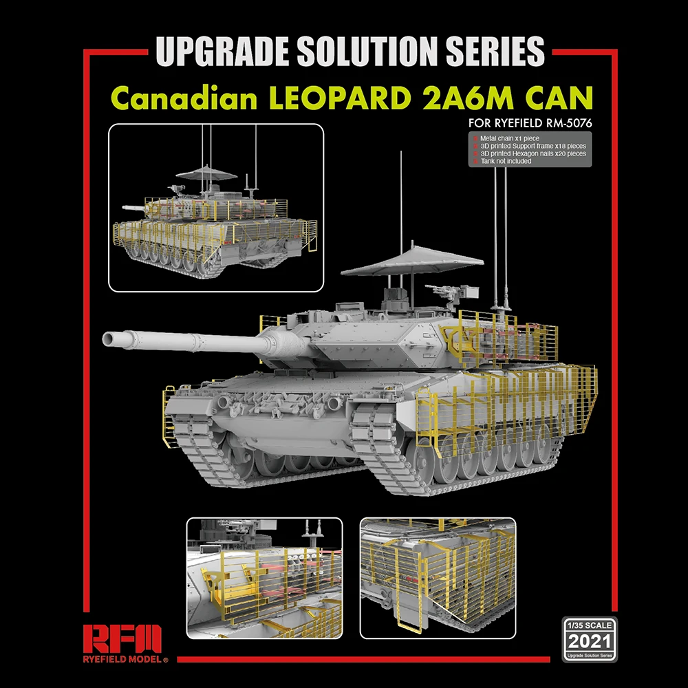 

[Ryefield Model] RFM RM-2021 1/35 Canadian LEOPARD 2A6M CAN Upgrade Solution for RM-5076