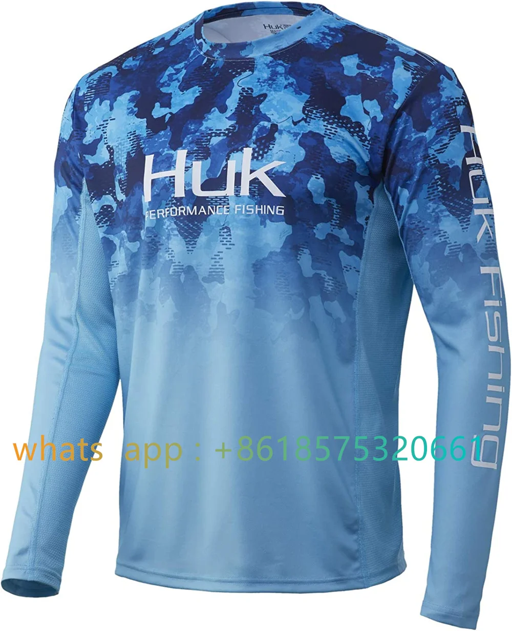 Men Fishing Wear Performance Long Sleeve Uv Protection Fishing T-Shirt Camisa Pesca Outdoor Sports Quick-Drying Shirts
