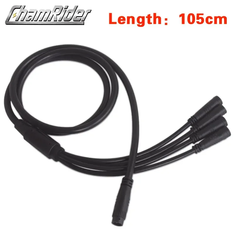 Julet 1 to 4 Wiring Harness Main Cable Waterproof Wire for Electric Bike Throttle LCD Brake Waterpoof Connector