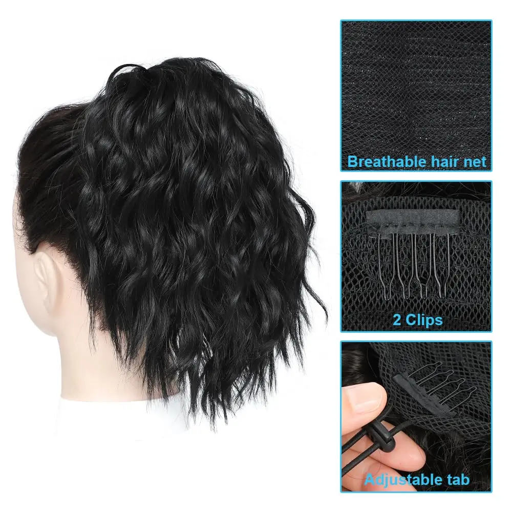 Synthetic Water Ripple Ponytail Hair Extension for Women