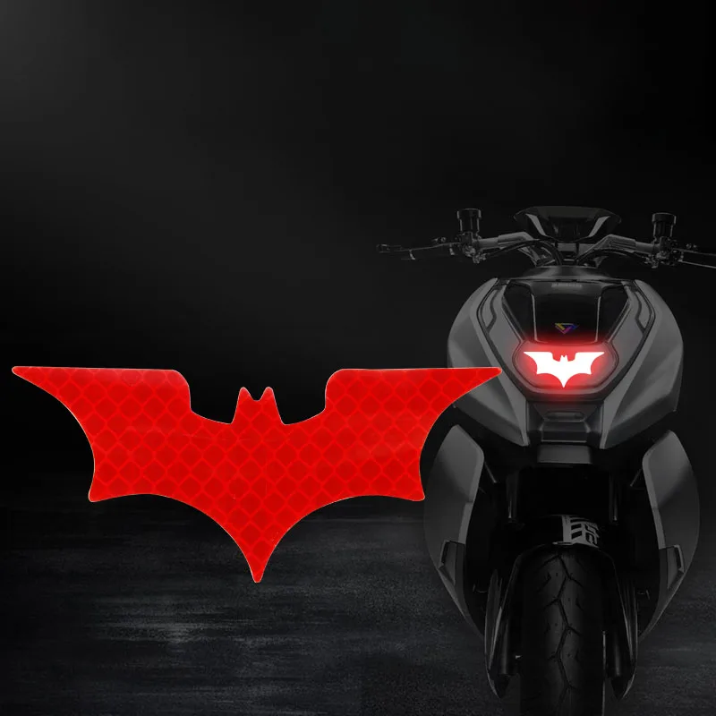 3Pcs/ Set Bat Car Reflective Sticker Reflective Tape Warning Stickers Night Safe Helmet Car Decoration Decals Accessoire Voiture