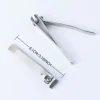 Sharp Durable Nail Clippers Set, 2pcs Carbon Steel Rotating Traditional Design Sanded Finish Curved and Straight Blades Ergonomi 5
