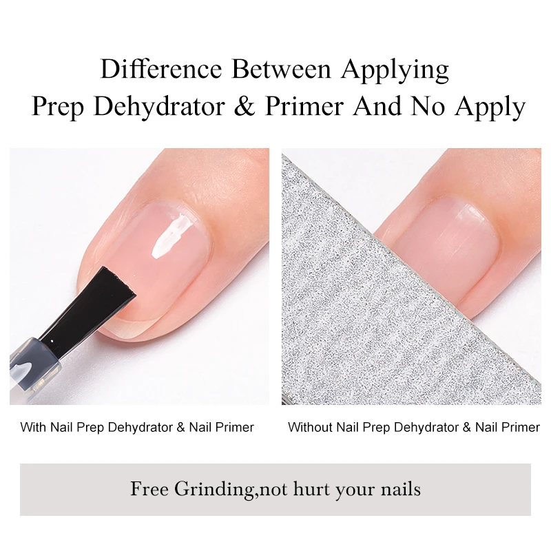 Description Picture 6 of itemAcrylic No-acid Primer Nail Art Set With Base Gel And Top Coat Soak Off Gel Nail Polish For Nail Art Design Manicure Tool Kit