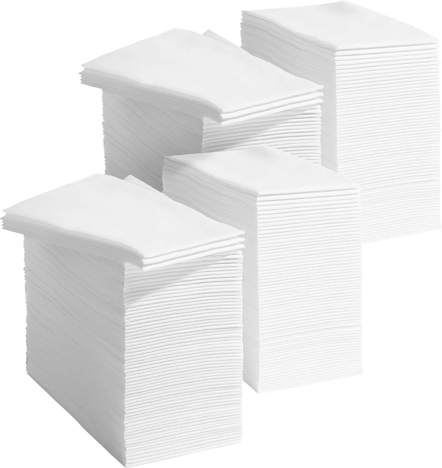 400 Linen Feel Disposable Paper Hand Towels - White, Disposable Guest Towels, Wedding Napkins, Paper Napkins,NEW USA