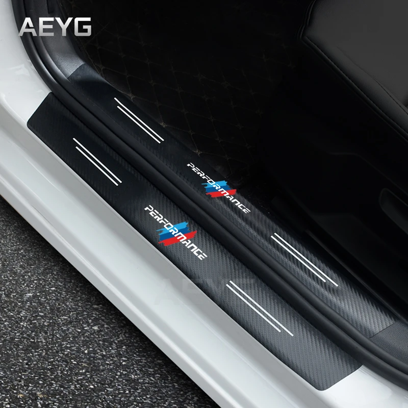 Car Door Sill Carbon Fiber Sticker For BMW 1 2 3 4 Series G22 G20 G30