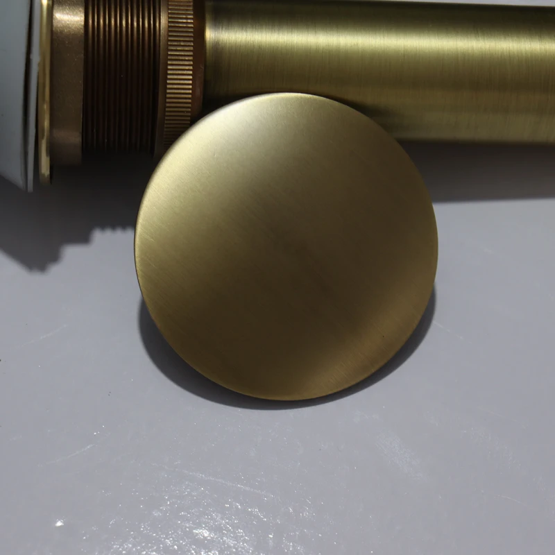 Bathroom Sink Drain Brass Top Antique Pop Up Drain Parts Drain Filter Drain Strainer Basin Sink Drain