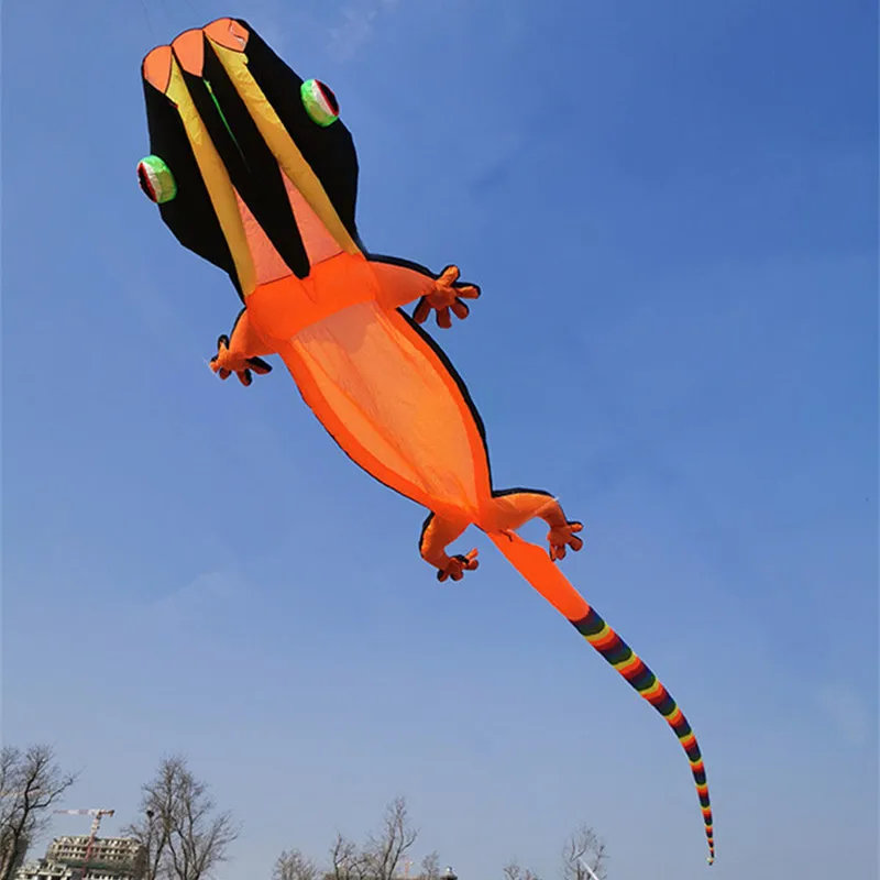 free shipping 14m gecko kite large soft kite  line animated kites flying bird inflatable kite steering kite adult high quality