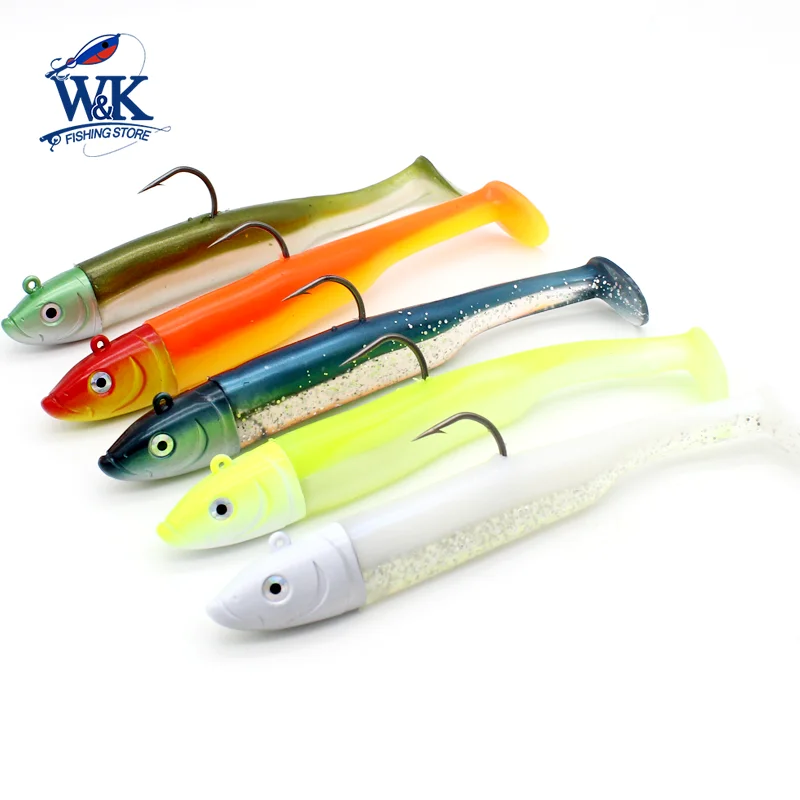 45inchSuperVinylSoftLures3pcspkShadFishingBait115cmPaddle
