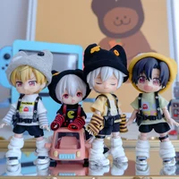New OB11 Clothes Hooded Eat Peas Jacket Game Doll Sweater Set Obitsu11, Molly, GSC, YMY, 1/12bjd Clothes Doll Accessories 1