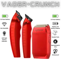 Trimmer 3-in-1 Barber Kit | Clipper, Trimmer & Crunch Foil Shaver | Men's Professional Beard Trimmer, Brushl 2