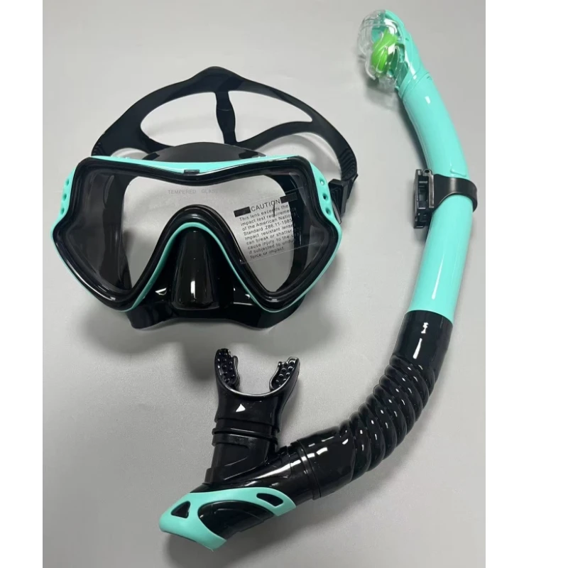 Professional swimming waterproof soft silicone glasses swimming glasses Full dry breathing tube diving mask