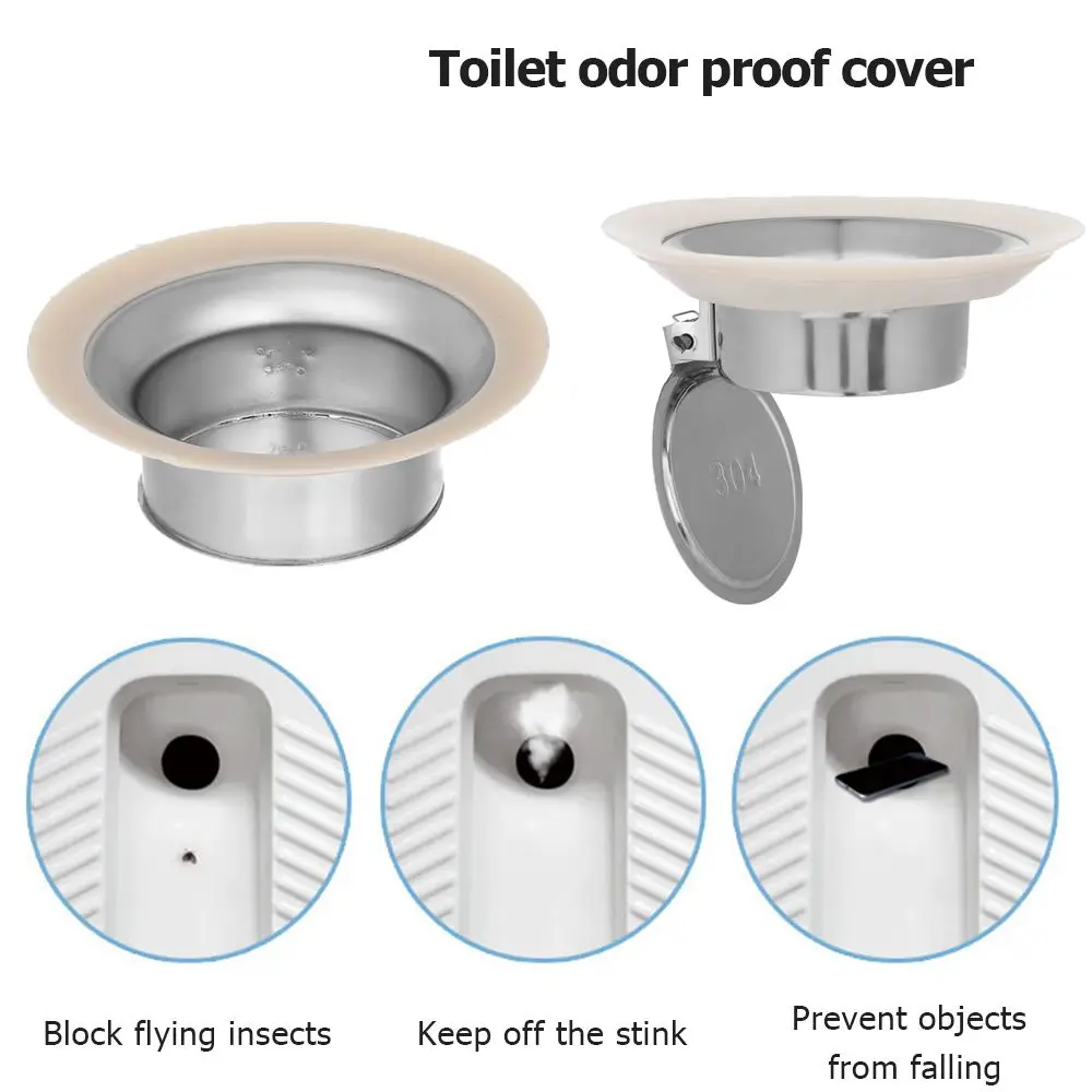 Toilet Deodorizer Stopper Squatting Pan Anti-smell Plug Sewer Pipe Anti-blocking Cover Sewage Overflow Bathroom Fitting