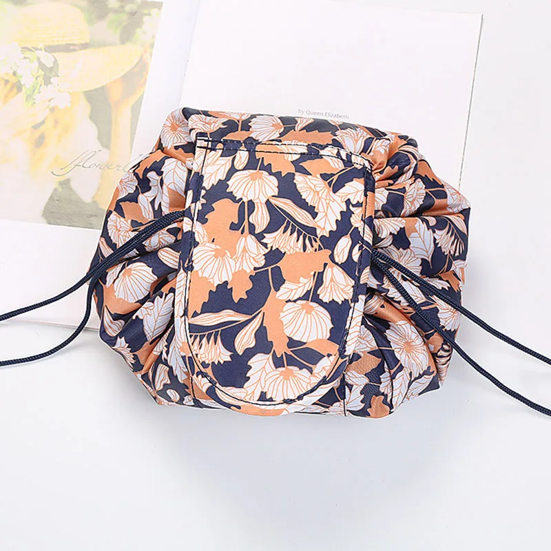 Women Drawstring Cosmetic Bag Travel Storage Makeup Bag Organizer Female Make Up Pouch Portable Waterproof Toiletry Beauty Case 6
