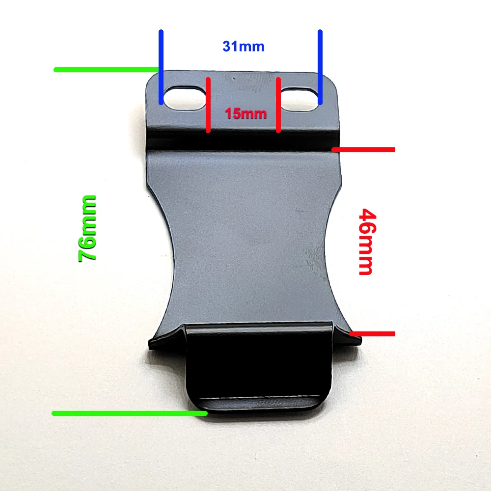Kydex Holster Clips Gun Holster Cips Metal Belt Black Clips with screws