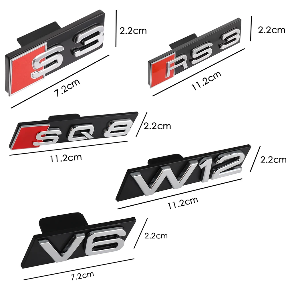 Enhanced 3D ABS Logo Car Hood Front Grille Emblem Decoration