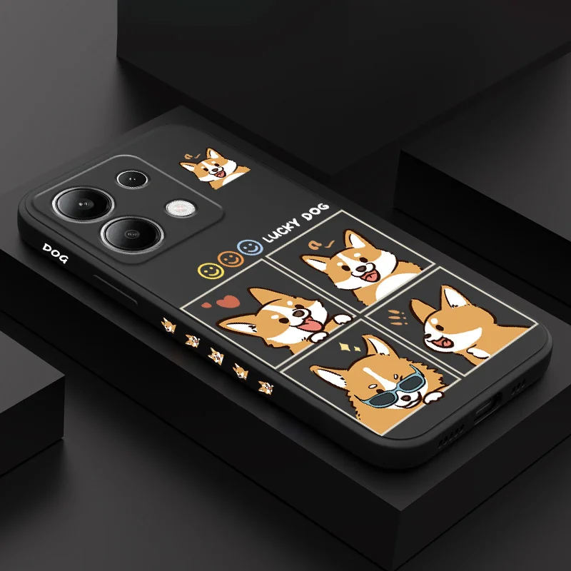 Silly Corgi Liquid Silicone Phone Case Cover