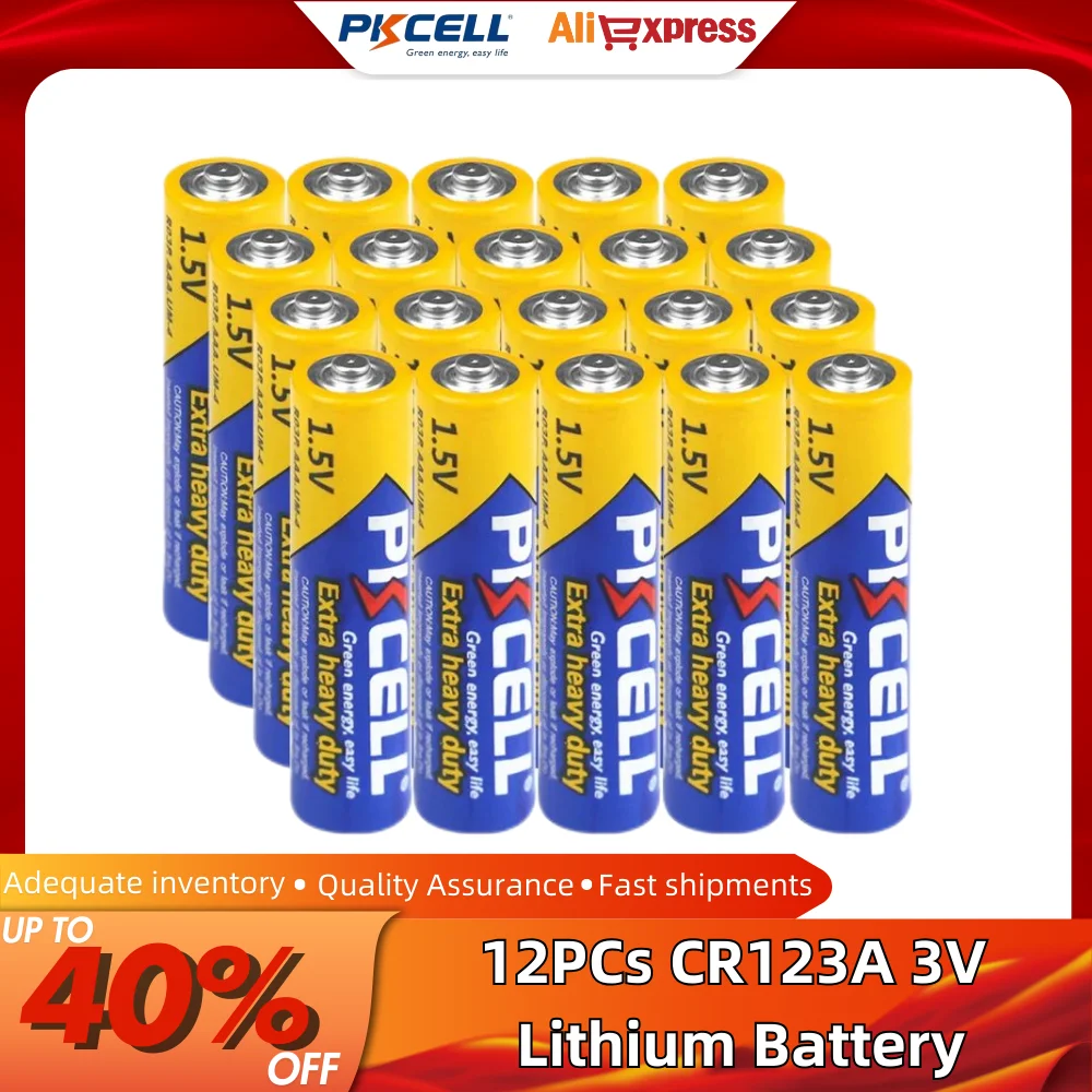 20 pièces PKCELL 1.5v AAA batterie 3A R03P UM4 Zinc carbone souper batterie sèche et primaire robuste équivalente à UM4 MN2400 LR03