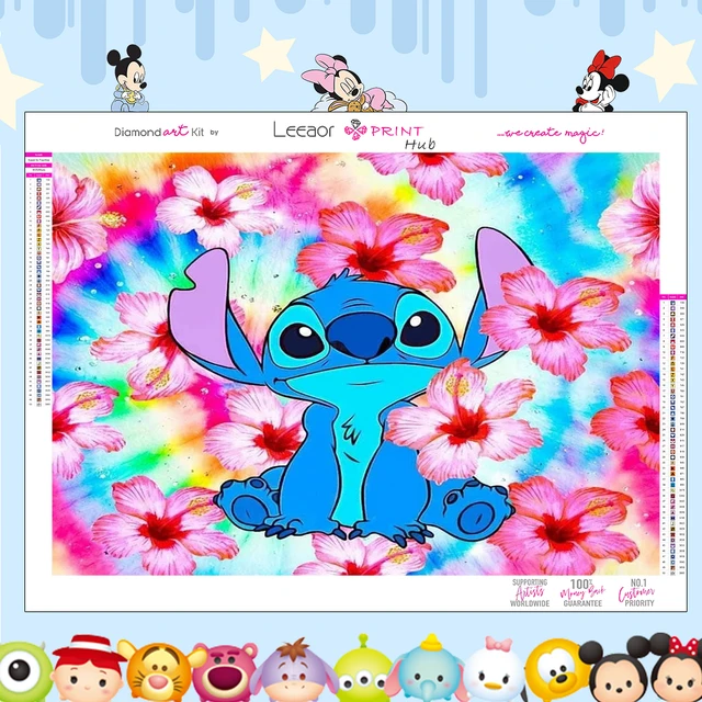 Diamond Paintings Stitch Square Diamond  5d Lilo Stitch Diamond Painting -  Disney - Aliexpress