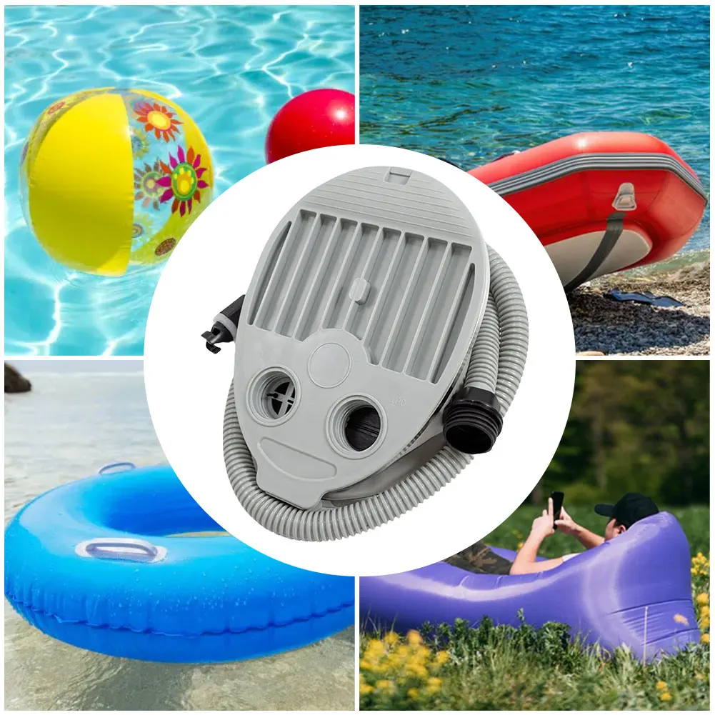 5L Boat Foot Pump Anti-Slip High Pressure Foot Pump Portable Inflatable Air for Inflatable Boats Beds Swimming Rings