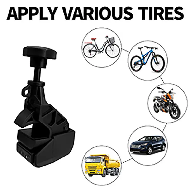 Hands-Free Heavy Duty Tire Changer Clamp with Rim Protection and Spacer