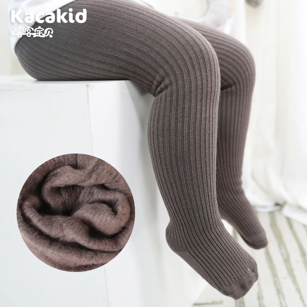 1-10Years Girls Winter Thicken Tights Super Warm Girls Pantyhose Kids Pantyhose with Fleece Inside Brushed Thicken Kids Trousers
