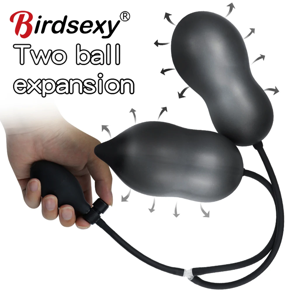 Anal Plug Inflatable Dildo Sex Toys for Adult Women Men Couples Tool Butt Dilator Expander