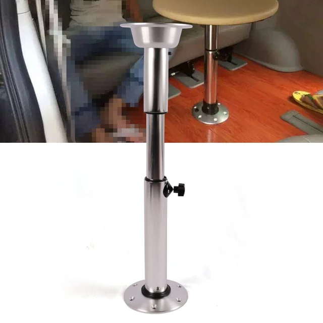 Adjustable Table Pedestal Stand Base Telescopic Furniture Leg For Marine RV Boat Telescopic Removable Table Leg 22-28