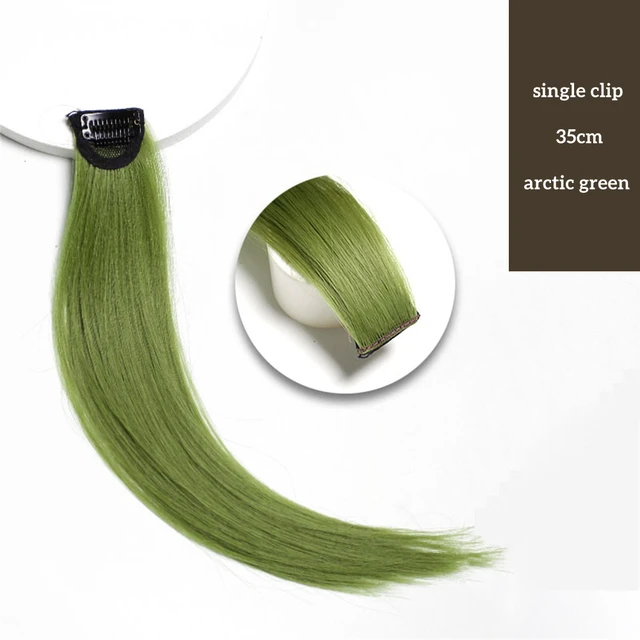 VaaJee Synthetic Clip Wigs Women Heat Resistant Straight Hair Extensions With Clips Multicolor Crochet Braid Hair For Teen Girls J