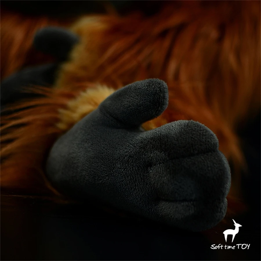 Orangutan Ape High Fidelity Anime Cute Plushie Red Gorilla Plush Toys Lifelike Animals Simulation Stuffed Doll Kawai Toy Gifts 6