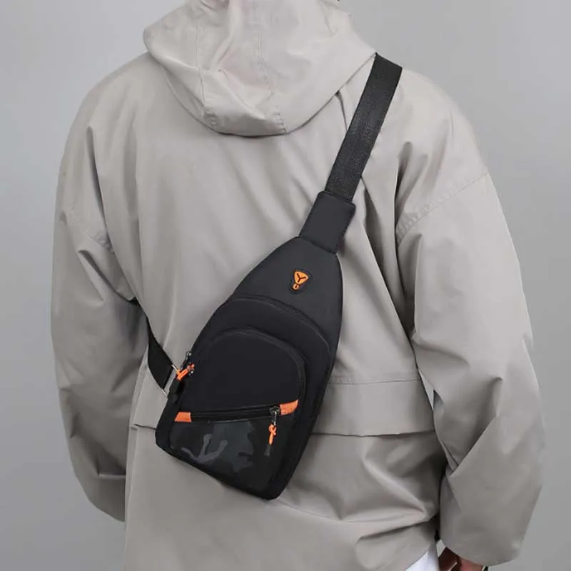 Chest Bag Men's One Shoulder Crossbody Bag Large Capacity Outdoor Sports Leisure Fashion Small Shoulder Bag Backpack Waist Packs