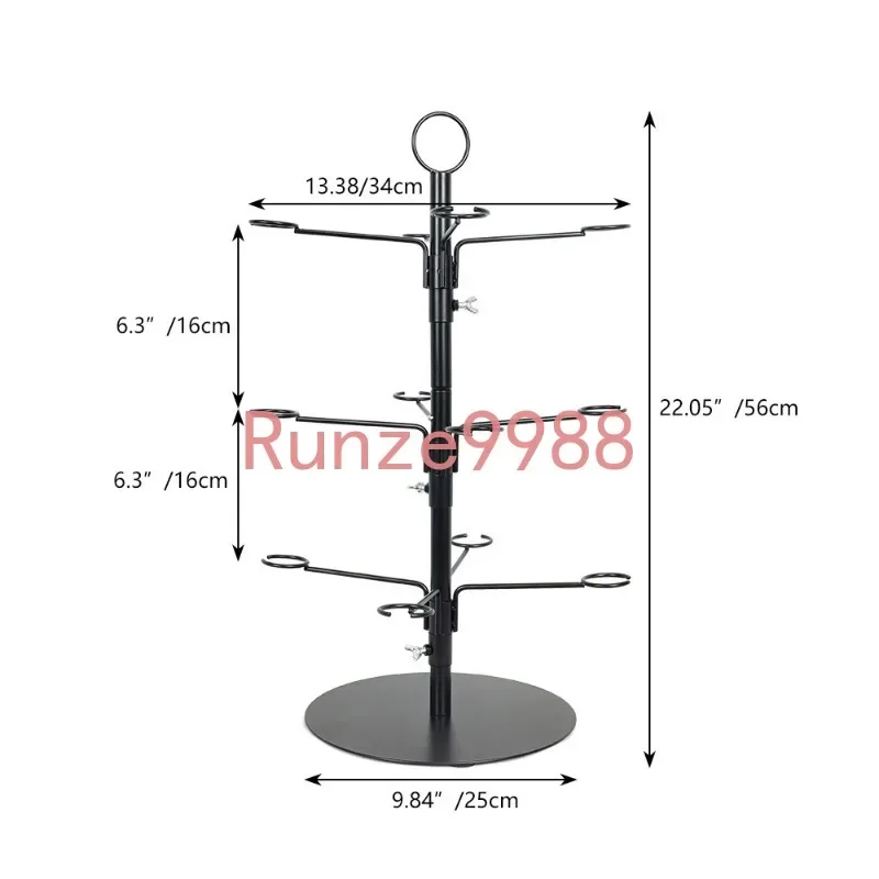 INTELLIGENT 3 Tier Wine Glass Holder Freestanding Tabletop Storage Rack Cocktail Glass Tree Display Stand