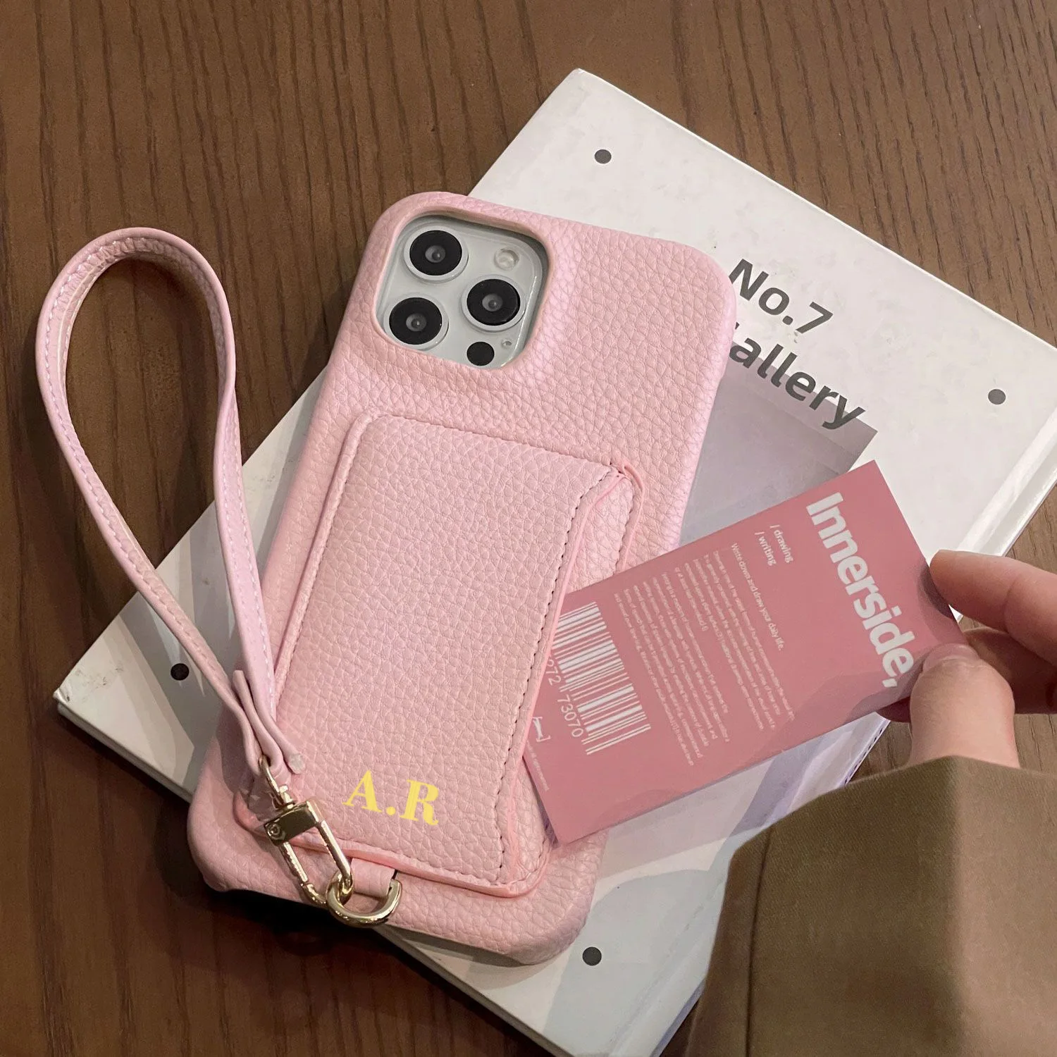 Fashion Personalized Letter Card Slot Wallet Leather Phone Case For iPhone 15 14 13 Pro Max 12 11 XR X XS 7 8 Plus Phone Cover