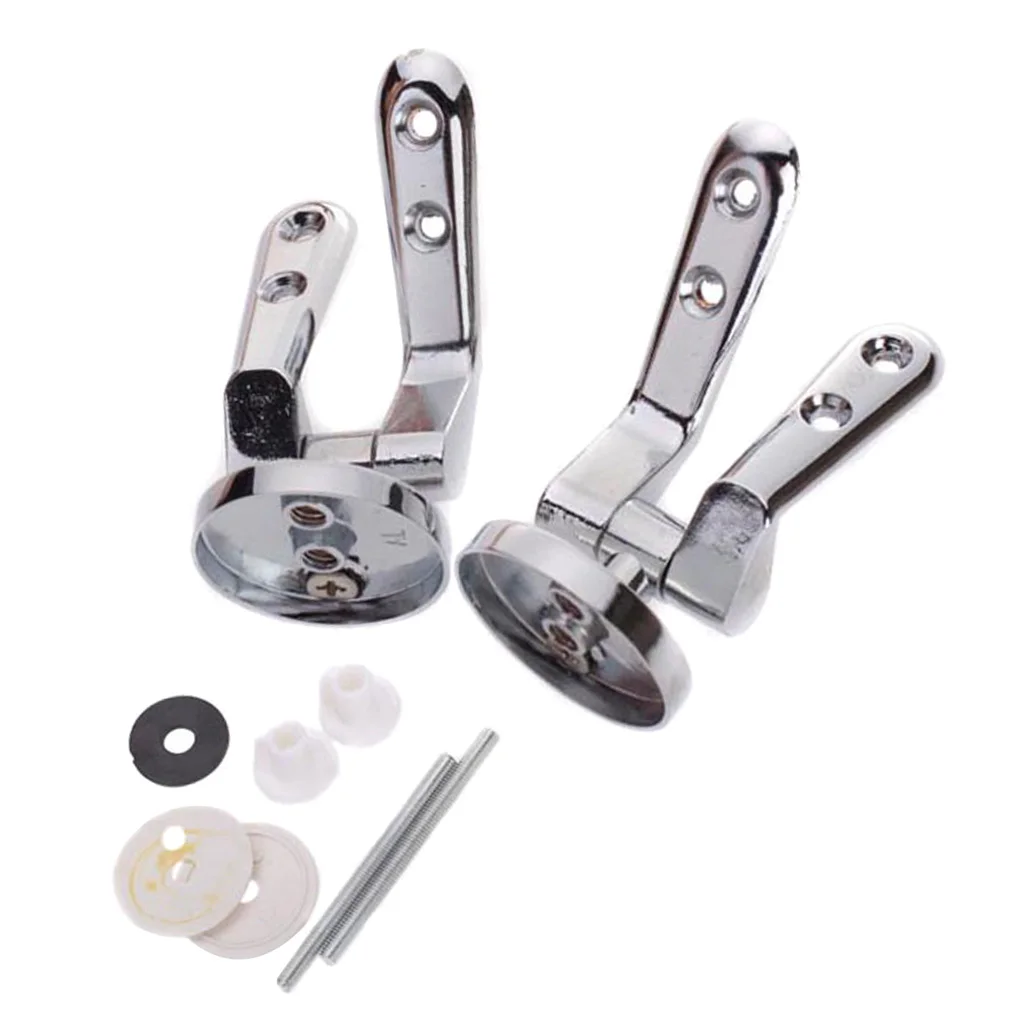 1 Set Standard Replacement Parts Toilet Seat Hinges Toilet Fixing Mountings toilet seat accessories toilet hinge replacement