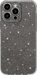 Sparkling Pink Glitter Phone Case for Women and Girls - Stylish Protective Cover (GRAY)