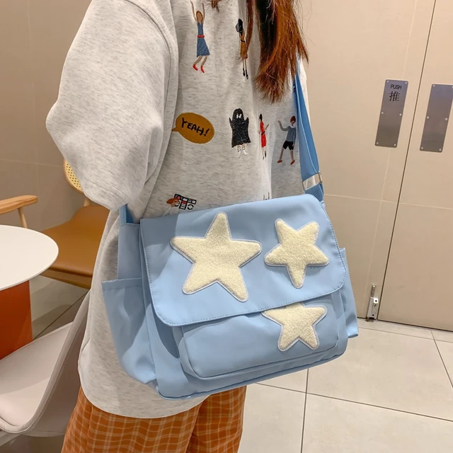 Star Shaped Messenger Bag for Women Girls Japanese Y2k Kawaii