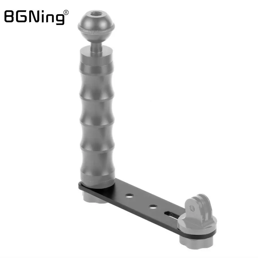 Dual Flash Bracket Plate 1/4 Hole Quick Release Mount Board for Gopro Insta360 One Action Camera