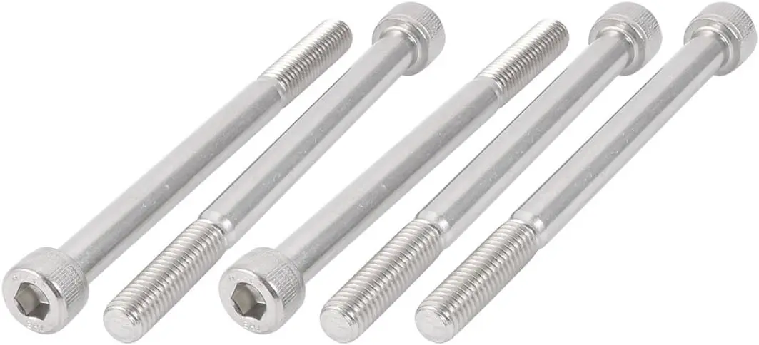 

M8x100mm 304 Stainless Steel 28mm Half Thread Hex Socket Head Cap Screw Bolt 5Pcs