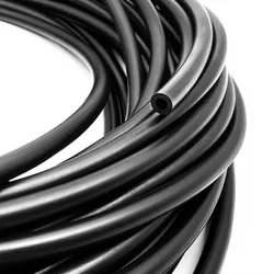 Black NBR Oil - Resistant Fuel Rubber Hose for Automotive and Diesel Applications (Low Pressure tube)