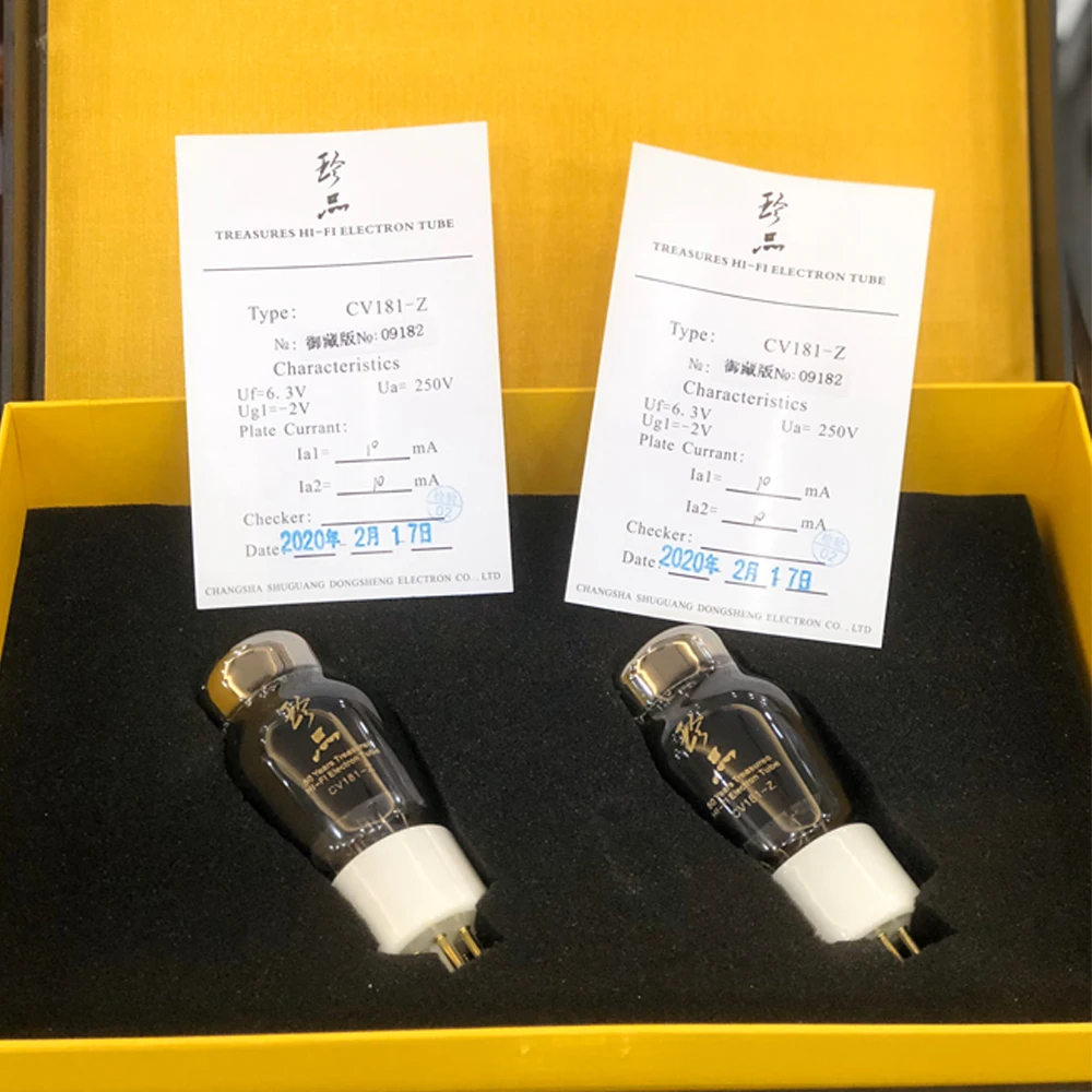 Shuguang CV181-Z Vacuum Tube Replacement 6SN7 CV181 6N8P 6H8C ECC32 CV1998 HIFI Audio Valve Tube Matching Quad 2