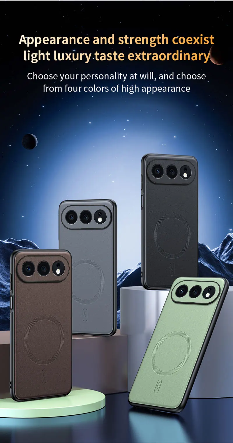 Für Honor 500 Hülle, magnetische Lederschild-Abdeckung für Honor 500, Anti-Fingerabdruck, rutschfest, PC + TPU – Detail 7