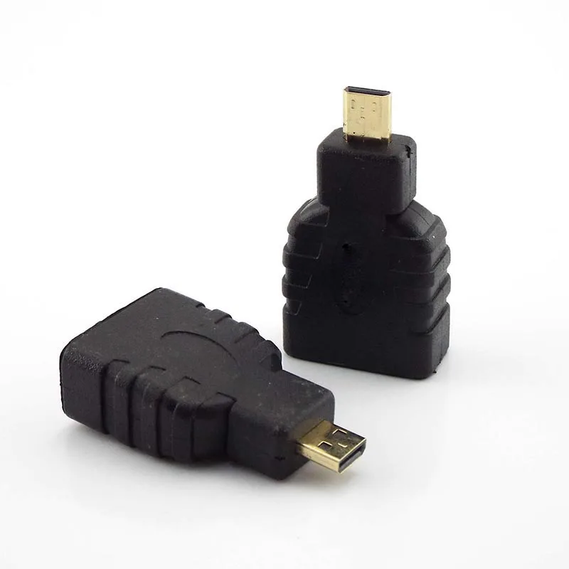 HDMI Adapter Micro HDMI-compatible Male to Female Adapter Type D to A HD Connector Converter Adapter for Xbox 360 for PS3 HDTV L19 1/2/5Pcs
